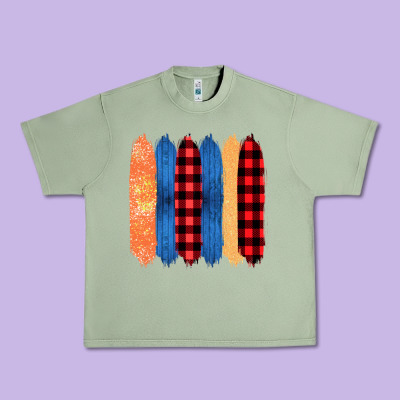 Western Farm Life Pattern Brush Stroke Urban Heavy Tee Designed By Bettercallsaul