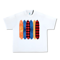 White Western Farm Life Pattern Brush Stroke Urban Heavy Tee - Bettercallsaul