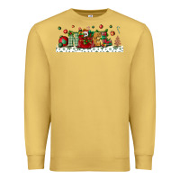 Antique Gold Noel Premium Sweatshirt - BundleAndBundleShop