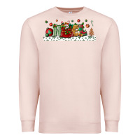 Pale Pink Noel Premium Sweatshirt - BundleAndBundleShop