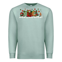 Seafoam Noel Premium Sweatshirt - BundleAndBundleShop