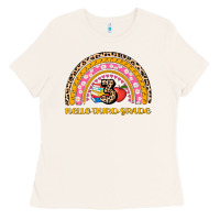 Bone back to school rainbow hello third grade Ladies Tee - AdoDesignShop