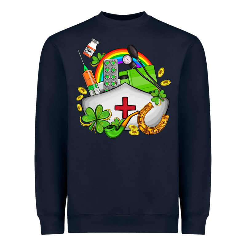 Nurse  St Patricks Heavyweight Sweatshirt by AdoDesignShop | Teevron
