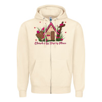Sandshell church is my happy place Zipper Hoodie - MaliasSmallBusiness