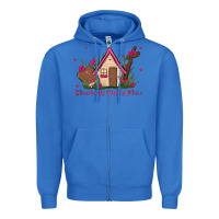 True Royal church is my happy place Zipper Hoodie - MaliasSmallBusiness