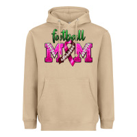 Mushroom Football Mom Breast Cancer Heavyweight Hoodie - BundleAndBundleShop