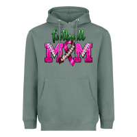 Sage Football Mom Breast Cancer Heavyweight Hoodie - BundleAndBundleShop