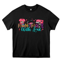 Black handmade with love Heavy Core Tee - RanaPortraitStore