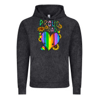 Vintage Black proud dad love Vintage Hoodie - CowhideDigitalArt