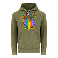 Vintage Olive proud dad love Vintage Hoodie - CowhideDigitalArt
