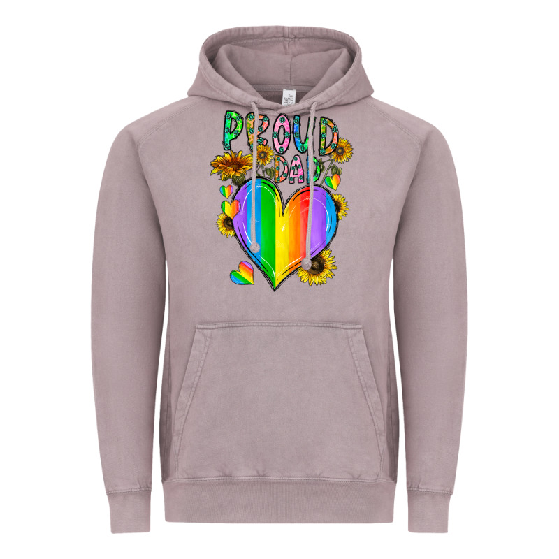 Proud Dad Love Vintage Hoodie by CowhideDigitalArt | Teevron