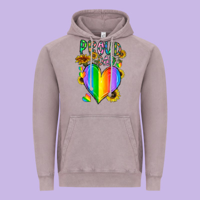 Proud Dad Love Vintage Hoodie Designed By Cowhidedigitalart