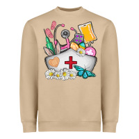 Mushroom nurse  easter Heavyweight Sweatshirt - AdoDesignShop