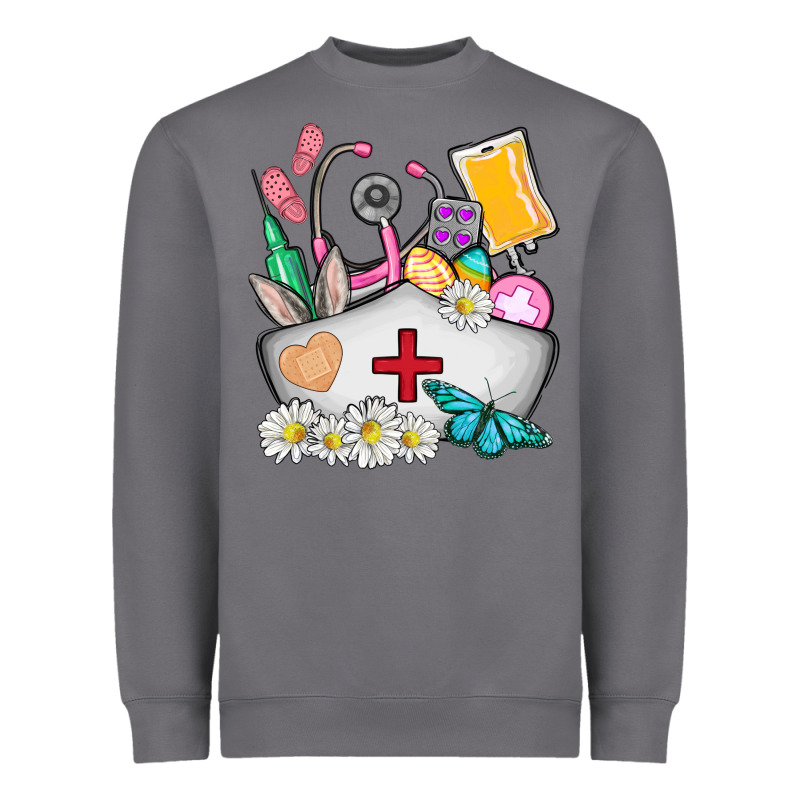 Nurse  Easter Heavyweight Sweatshirt by AdoDesignShop | Teevron