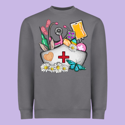 Nurse  Easter Heavyweight Sweatshirt Designed By Adodesignshop