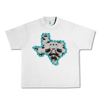 Lunar Rock Texas Map Cowhide Turquoise Gemstone Urban Heavy Tee - Bettercallsaul