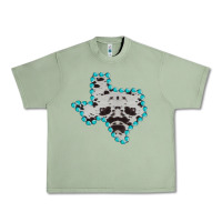 Oil Green Texas Map Cowhide Turquoise Gemstone Urban Heavy Tee - Bettercallsaul