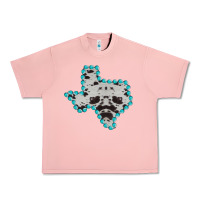 Salmon Texas Map Cowhide Turquoise Gemstone Urban Heavy Tee - Bettercallsaul