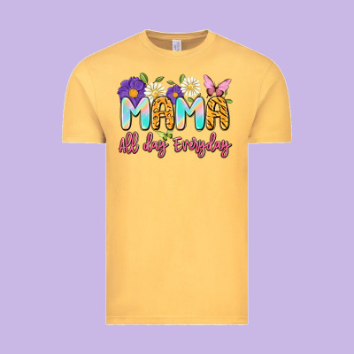 Mama All Day Everyday Vintage Tee Designed By Artiststas