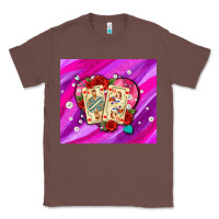 Chestnut valentines day playing cards and pearl watercolor Classic Tee - AdoDesignShop