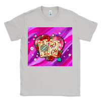 Moon Dust valentines day playing cards and pearl watercolor Classic Tee - AdoDesignShop