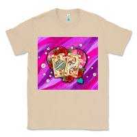 Mushroom valentines day playing cards and pearl watercolor Classic Tee - AdoDesignShop
