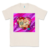 Natural valentines day playing cards and pearl watercolor Classic Tee - AdoDesignShop
