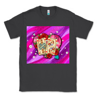 Smoke valentines day playing cards and pearl watercolor Classic Tee - AdoDesignShop