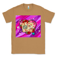 Toasted Coconut valentines day playing cards and pearl watercolor Classic Tee - AdoDesignShop