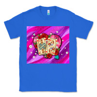 True Royal valentines day playing cards and pearl watercolor Classic Tee - AdoDesignShop