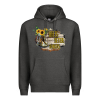 Charcoal Heather life is better in boots Premium Hoodie - Bettercallsaul