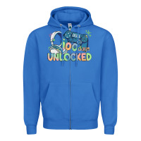 Level 100 Days Unlocked Zipper Hoodie | Teevron