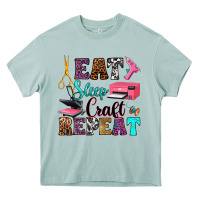 Arona eat sleep craft repeat Heavy Core Tee - RanaPortraitStore