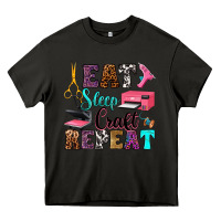 Asphalt eat sleep craft repeat Heavy Core Tee - RanaPortraitStore