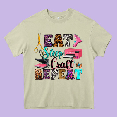 Heavy Core Tee eat sleep craft repeat