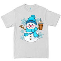 Dove Grey cute snowman Premium Tee - Zillion Design Studio