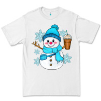 White cute snowman Premium Tee - Zillion Design Studio