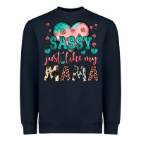 Navy sassy just like my mama Heavyweight Sweatshirt - JahusDesignShop
