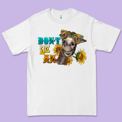 Don't Be An Ass Donkey Premium Tee Designed By Barkaloodesign