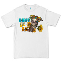White don't be an ass donkey Premium Tee - BarkalooDesign