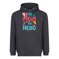 Smoke My Mom Is My Hero Breast Cancer Heavyweight Hoodie - BundleAndBundleShop