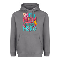 Storm My Mom Is My Hero Breast Cancer Heavyweight Hoodie - BundleAndBundleShop