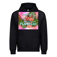Black just a girl who loves flamingo Urban Hoodie - TumblerDesignByShophia