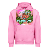Fuchsia Pink just a girl who loves flamingo Urban Hoodie - TumblerDesignByShophia