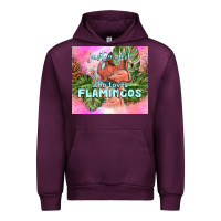 Mauve Wine just a girl who loves flamingo Urban Hoodie - TumblerDesignByShophia