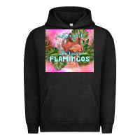 Pigment Black just a girl who loves flamingo Urban Hoodie - TumblerDesignByShophia