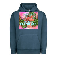 Pigment Midnight Navy just a girl who loves flamingo Urban Hoodie - TumblerDesignByShophia
