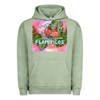 Pigment Oil Green just a girl who loves flamingo Urban Hoodie - TumblerDesignByShophia