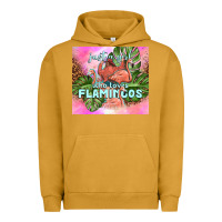 Pigment Peanut Butter just a girl who loves flamingo Urban Hoodie - TumblerDesignByShophia