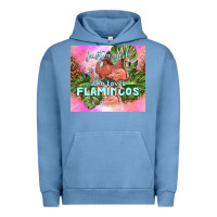 Pigment Pebble Blue just a girl who loves flamingo Urban Hoodie - TumblerDesignByShophia